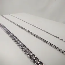 Colar Corrente Grumet Fio 0,5mm Aco Inox Foto mini 3
