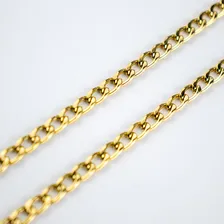 Colar Corrente Pingente Espada Ogum 5,5cm Dourado Foto mini  3