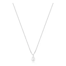 Colar Corrente Ponto De Luz Gota 45cm Veneziana - Prata 925 Foto mini 2