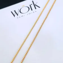 Colar Corrente Veneziana Banhado A Ouro 18k 45cm Cor Amarelo Foto mini 1