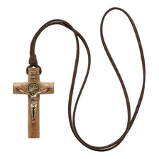 Colar Crucifixo CilÃndrico São Bento Foto mini 3