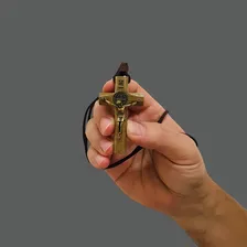 Colar Crucifixo CilÃndrico São Bento Foto mini 2