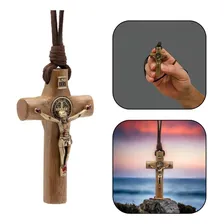 Colar Crucifixo CilÃndrico São Bento Foto mini 1