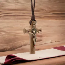 Colar Crucifixo CilÃndrico São Bento Foto mini 4