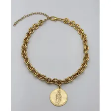 Colar Da Ave Maria Dourado Foto  mini 1