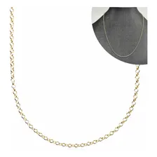 Colar De Ouro 18k Corrente Elo Português 45cm Ouro Puro Foto mini  2