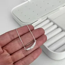Colar De Prata Zirc么nias 7 Pedras Foto mini 3