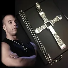 Colar Dominic Toretto Velozes E Furiosos Crucifixo Cor Prateado Foto mini 2