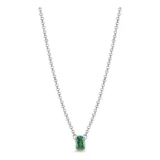 Colar Em Prata Com Topázio Verde Foto mini 1