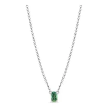Colar Em Prata Com Topázio Verde Foto mini 1