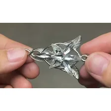 Colar Estrela Vespertina Arwen Prata 925 O Senhor Dos Aneis Foto mini 4