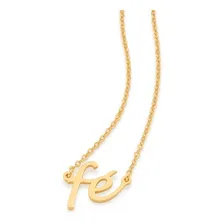 Colar Fé Rommanel 532076 Banhado Ouro 18k Com Cor Dourado Foto mini 1