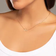 Colar Fé Rommanel 532076 Banhado Ouro 18k Com Cor Dourado Foto mini 2