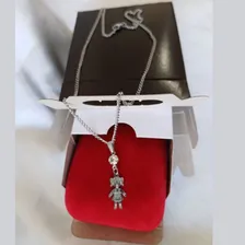 Colar Feminino Aço Inoxidável Corrente Com Pingente Filhos Cor Colar Pingente Filha Foto mini 4