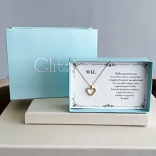 Colar Feminino Ouro 18k Folheado Presente Natal Mãe Cor Colar Coração Foto mini 3