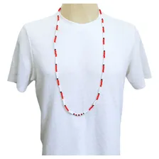 Colar Fio Umbanda Guia De Proteção Zé Pilintra Cor Vermelho Foto mini  3