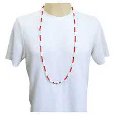 Colar Fio Umbanda Guia De Proteção Zé Pilintra Cor Vermelho Foto mini 3