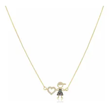 Colar Gargantilha Pingente Filho Menino Banhado A Ouro 18k Foto  mini 1