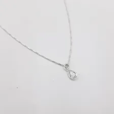 Colar Gota Cristal De Prata 925 Foto mini  2