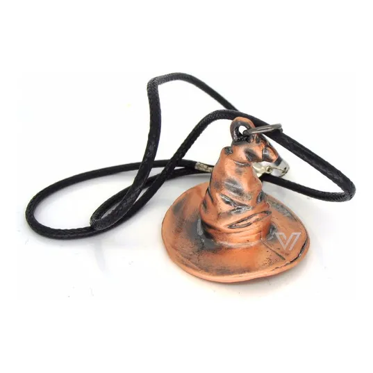 Colar Harry Potter Chapeu Seletor Vira Tempo Hermione Cor Marrom Foto 1