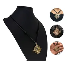 Colar Harry Potter Vira Tempo Hermione Ampulheta Girat贸ria Cor Dourado-escuro Foto mini 1