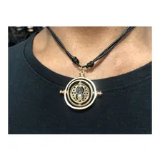 Colar Harry Potter Vira Tempo Hermione Ampulheta Girat贸ria Cor Dourado-escuro Foto mini 3