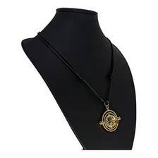 Colar Harry Potter Vira Tempo Hermione Ampulheta Girat贸ria Cor Dourado-escuro Foto mini 2
