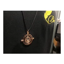 Colar Harry Potter Vira Tempo Hermione Ampulheta Girat贸ria Cor Dourado-escuro Foto mini 4