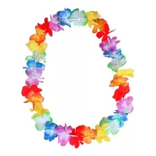 Colar Havaiano Colorido Festas Fantasia Carnaval Kit 12 Unid Foto mini  2