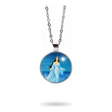 Colar Iemanjá Rainha Do Mar Do Candomblé Mãe D'água Unissex Cor Design 01 Foto  mini 1