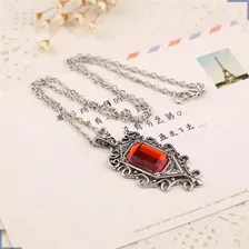Colar Instrumentos Mortais Isabelle Lightwood Shadowhunters Cor Vermelho Foto mini 4