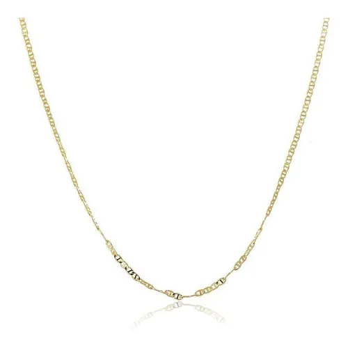 Colar Longo Elo Duplo Folheado Em Ouro 18k Foto 1