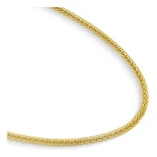 Colar Malha Oca Fina 3mm Banhado A Ouro 18k Foto mini 1