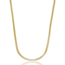 Colar Malha Oca Fina 3mm Banhado A Ouro 18k Foto mini  2