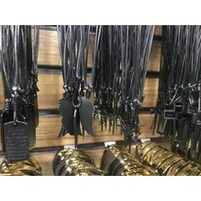 Colar Masculino All Black Regulável Atacado 15 Peças Cor Preto Foto mini 3