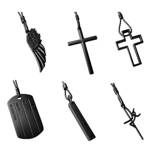 Colar Masculino All Black Regulável Atacado 15 Peças Cor Preto Foto 1