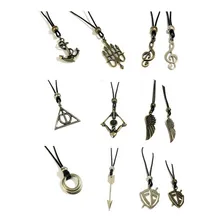 Colar Masculino /fem. E Pulseira De Couro 30 Peças Atacado Cor Preto Foto mini  2