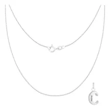 Colar Masculino Letra Inicial Nome Personalizado Prata 925 Foto mini 1