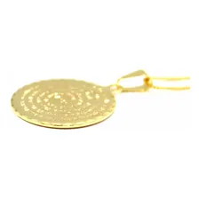 Colar Medalha Ave Maria Banhado A Ouro 18k Cor Dourado Foto mini  3