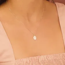 Colar Medalha Milagrosa Nossa Senhora Em Prata 925 Foto mini 2