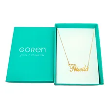 Colar Nome Personalizado Semijoia Banho Ouro 18k Cor Dourado Foto mini  2