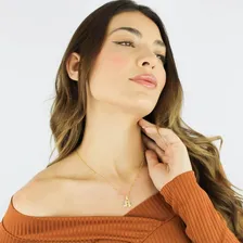 Colar Nossa Senhora Aparecida Pedras Banhado Ouro Semi Joias Foto mini  2