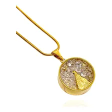 Colar Nossa Senhora Nossa Senhora Aparecida Feminino Cor Dourado Foto mini  3
