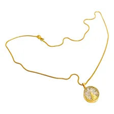 Colar Nossa Senhora Nossa Senhora Aparecida Feminino Cor Dourado Foto mini  2