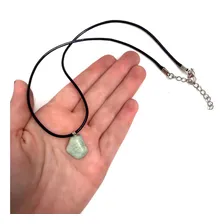 Colar Pedra Cristal Natural Amazonita Signos Aquário 380 Foto mini  3