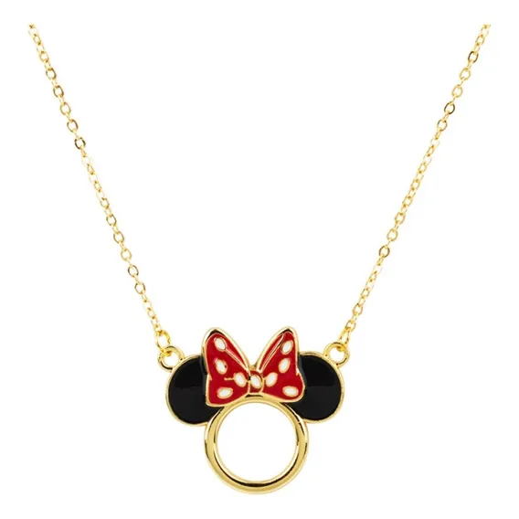 Colar Pingente Minnie 2.5 - Disney Cor Dourado Foto 1
