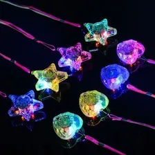 Colar Pisca Luminoso Led C/20 Unid. Colorido Vários Modelos Foto mini 3
