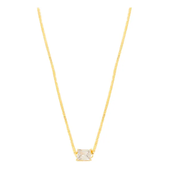 Colar PRI ACESSORIOS Colar Choker de 30cm feito de choker banho de ouro 18k - colar choker banho de ouro 18k dourado Foto 1