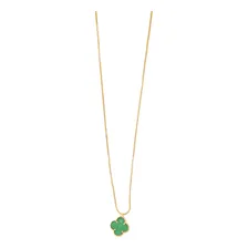 Colar PRI ACESSORIOS Colar trevo feito de colar banho de ouro 18k - banhado a ouro dourado Foto mini 1