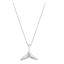 Colar Rabo De Baleia Prata Feminino Cor Prateado Foto mini 1